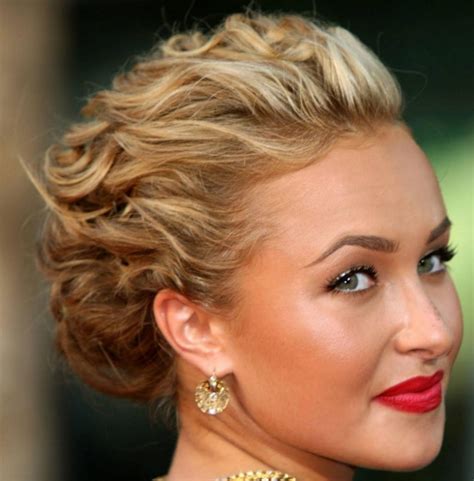 short curly hairstyles updos